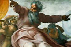 The Creation of Adam, Detail of God's and Adam's Hands, from the Sistine Ceiling-Michelangelo Buonarroti-Giclee Print