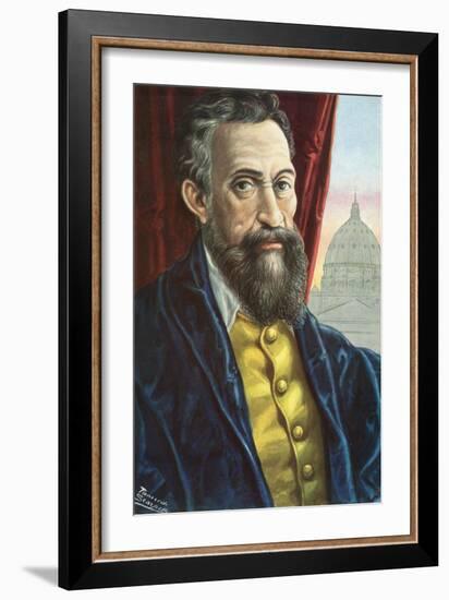 Michelangelo Buonarroti-Tancredi Scarpelli-Framed Giclee Print