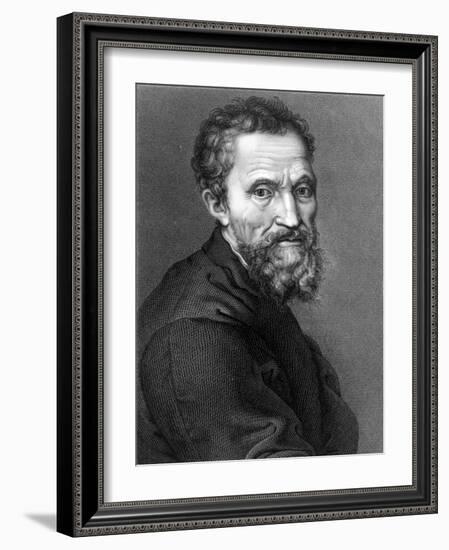 Michelangelo, Italian Renaissance Man-Science Source-Framed Giclee Print