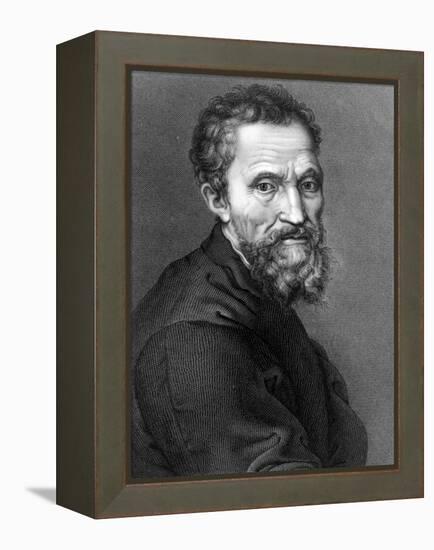 Michelangelo, Italian Renaissance Man-Science Source-Framed Premier Image Canvas