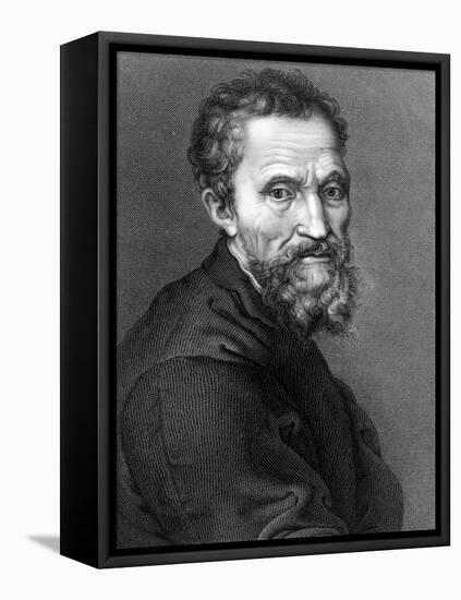 Michelangelo, Italian Renaissance Man-Science Source-Framed Premier Image Canvas