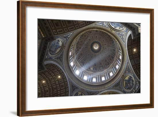 Michelangelo's Dome, St. Peter's Basilica, Vatican City, Rome, Lazio, Italy-Stuart Black-Framed Photographic Print