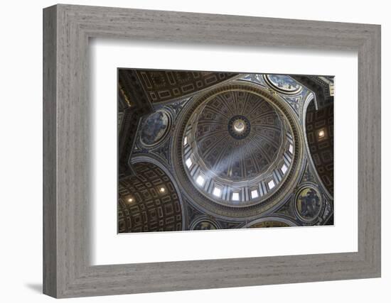 Michelangelo's Dome, St. Peter's Basilica, Vatican City, Rome, Lazio, Italy-Stuart Black-Framed Photographic Print