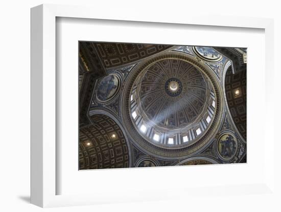 Michelangelo's Dome, St. Peter's Basilica, Vatican City, Rome, Lazio, Italy-Stuart Black-Framed Photographic Print