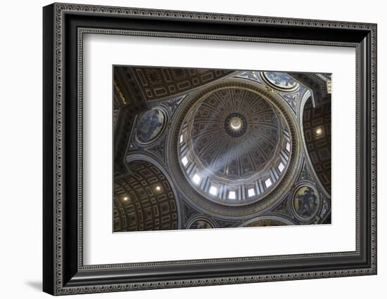 Michelangelo's Dome, St. Peter's Basilica, Vatican City, Rome, Lazio, Italy-Stuart Black-Framed Photographic Print