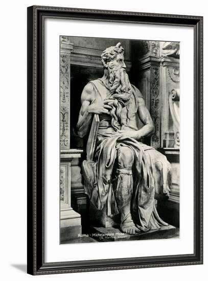 Michelangelo's Moses-null-Framed Art Print