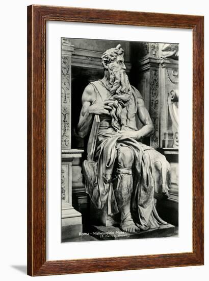 Michelangelo's Moses-null-Framed Art Print