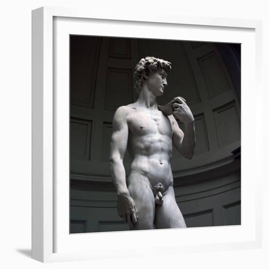 Michelangelos David-Michelangelo Buonarroti-Framed Photographic Print