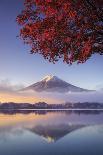 Japan, Yamanashi Prefecture, Fuji-Yoshida, Chureito Pagoda, Mt Fuji and Cherry Blossoms-Michele Falzone-Photographic Print