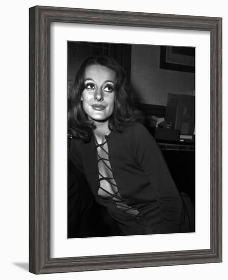 Michele Frascoli in the Office of Alain Bensimhon, Paris, November 1969-null-Framed Photo