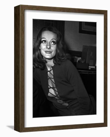 Michele Frascoli in the Office of Alain Bensimhon, Paris, November 1969-null-Framed Photo
