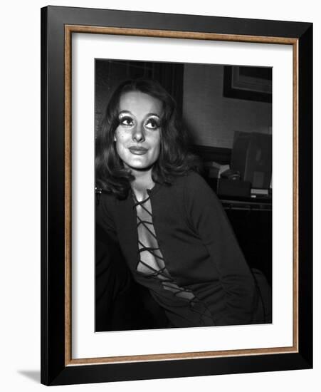 Michele Frascoli in the Office of Alain Bensimhon, Paris, November 1969-null-Framed Photo