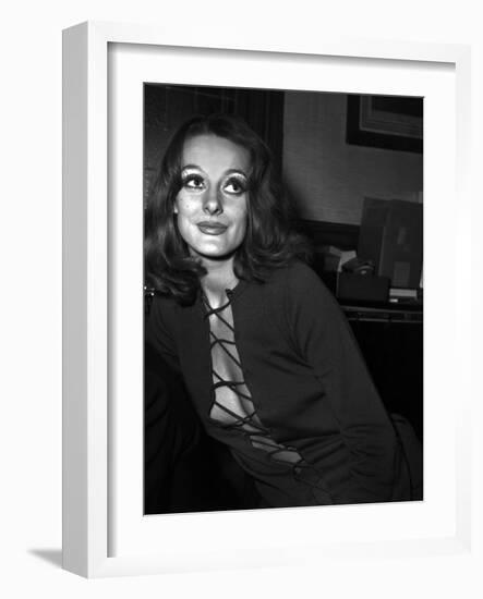 Michele Frascoli in the Office of Alain Bensimhon, Paris, November 1969-null-Framed Photo