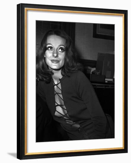 Michele Frascoli in the Office of Alain Bensimhon, Paris, November 1969-null-Framed Photo