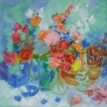 Bouquet de Roses II-Michele Gour-Framed Limited Edition
