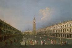 View of the Molo in Front of Palazzo Della Zecca, with Santa Maria Della Salute in the Background,-Michele Marieschi-Giclee Print