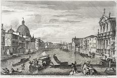 The Grand Canal at the [Rio di] Ca’ Foscari, c.1740-1743-Michele Marieschi-Giclee Print