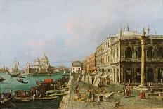 A Capriccio of the Venetian Lagoon (Oil on Canvas)-Michele Marieschi-Giclee Print