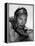 Michele Morgan (b/w photo)-null-Framed Stretched Canvas