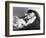 Michèle Morgan Laid on a Bed, 1951-Marcel Begoin-Framed Photographic Print