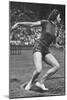 Micheline Ostermeyer on Her Way to Winning the Gold Medal for the Discus Throw at the 1948 London…-null-Mounted Photographic Print