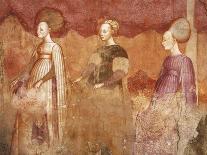 Ball Game, Detail from Games of the Borromeo Nobles Fresco Cycle-Michelino Da Besozzo-Giclee Print