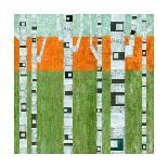 Color Panels with Olives Stripes-Michelle Calkins-Art Print