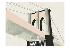 Brooklyn Bridge-Michelle Collins-Stretched Canvas