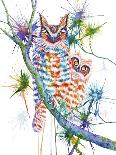 Barred Rainbow Owl-Michelle Faber-Giclee Print