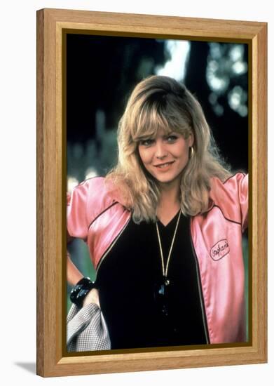 Michelle Pfeiffer GREASE II, 1982 directed by PATRICIA BIRCH (photo)-null-Framed Stretched Canvas