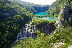 Fantastic View in the Plitvice Lakes National Park . Croatia Bright-micheyk-Photographic Print