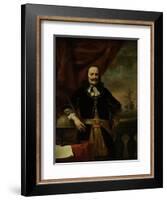 Michiel De Ruyter as Lieutenant-Admiral-Ferdinand Bol-Framed Art Print