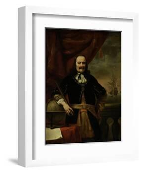 Michiel De Ruyter as Lieutenant-Admiral-Ferdinand Bol-Framed Art Print