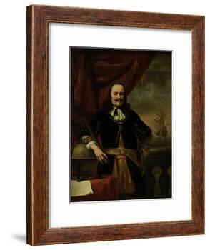 Michiel De Ruyter as Lieutenant-Admiral-Ferdinand Bol-Framed Art Print