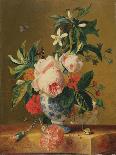 A Delft Vase with Flowers, C.1730-Michiel van Huysum-Framed Giclee Print