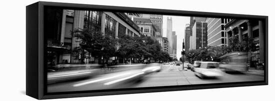 Michigan Avenue, Chicago, Illinois, USA-null-Framed Stretched Canvas