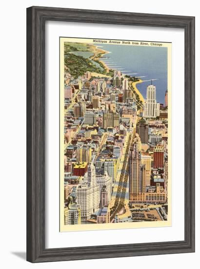 Michigan Avenue, Chicago, Illinois-null-Framed Art Print