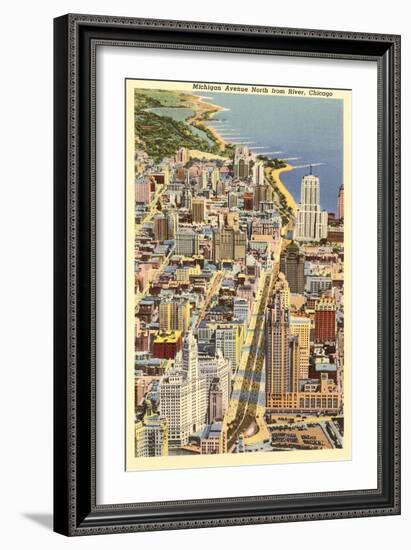 Michigan Avenue, Chicago, Illinois-null-Framed Art Print