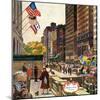 "Michigan Avenue, Chicago," October 15, 1960-John Falter-Mounted Giclee Print