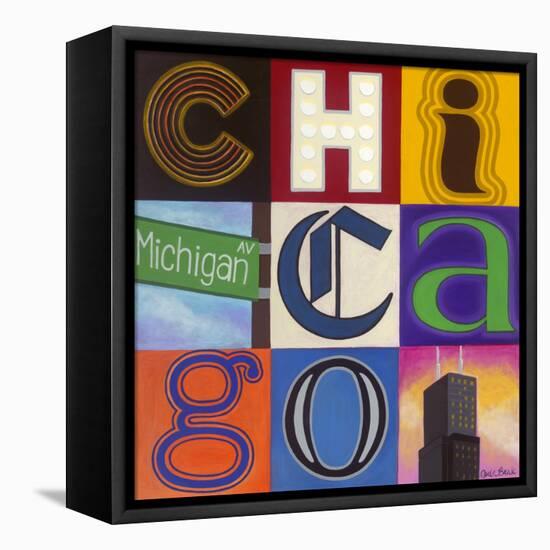 Michigan Avenue-Carla Bank-Framed Premier Image Canvas