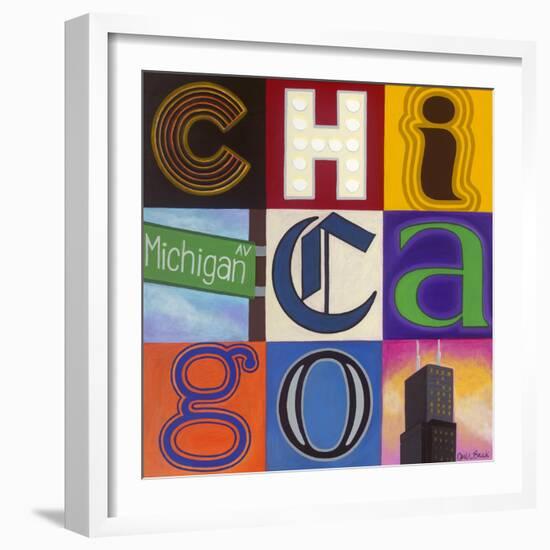 Michigan Avenue-Carla Bank-Framed Giclee Print