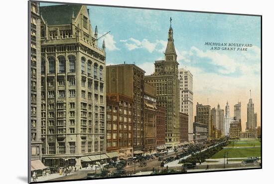 Michigan Boulevard and Grant Park-American Photographer-Mounted Photographic Print