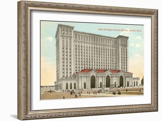 Michigan Central Station, Detroit, Michigan-null-Framed Art Print