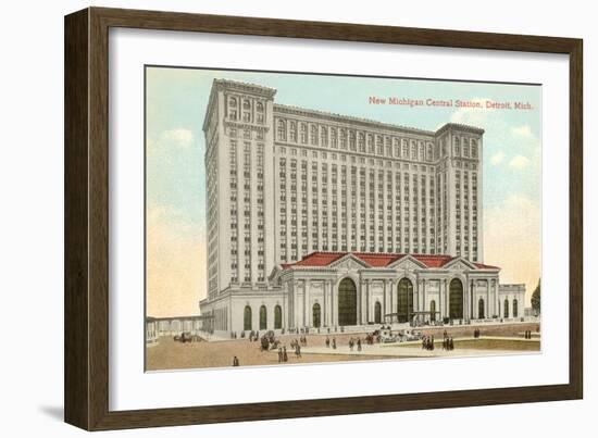 Michigan Central Station, Detroit, Michigan-null-Framed Art Print