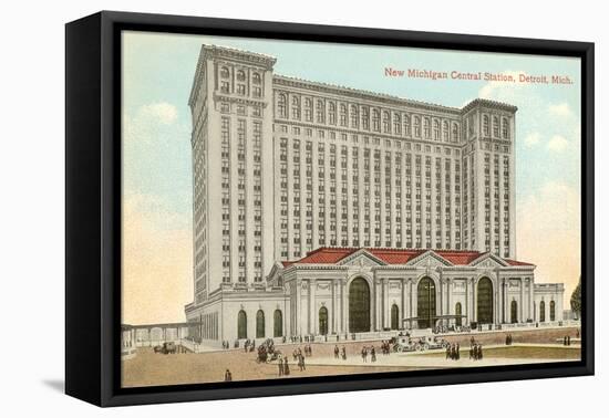 Michigan Central Station, Detroit, Michigan-null-Framed Stretched Canvas