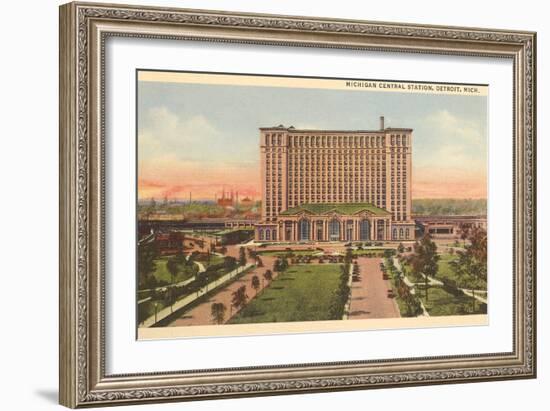 Michigan Central Station, Detroit, Michigan-null-Framed Art Print