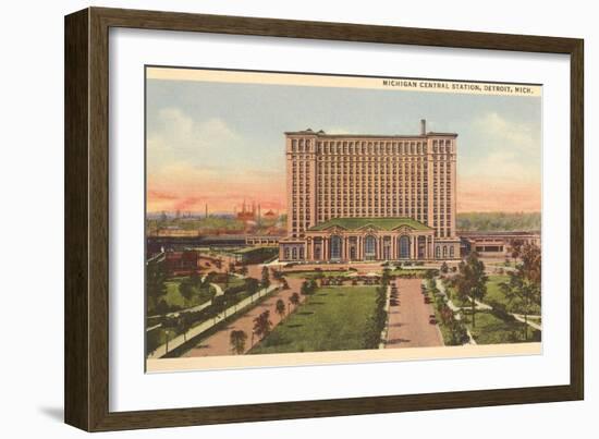 Michigan Central Station, Detroit, Michigan-null-Framed Premium Giclee Print