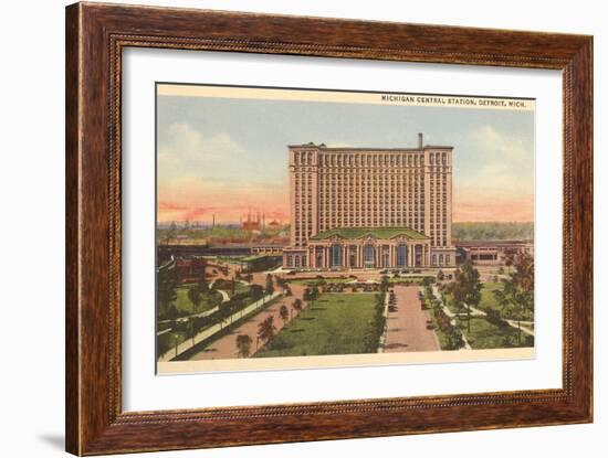 Michigan Central Station, Detroit, Michigan-null-Framed Premium Giclee Print