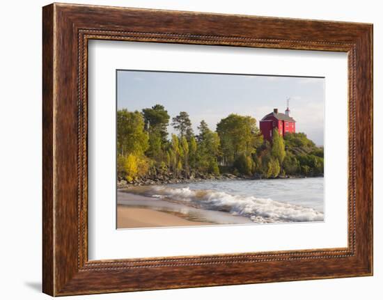 Michigan, Marquette. Marquette Harbor Lighthouse-Jamie & Judy Wild-Framed Photographic Print