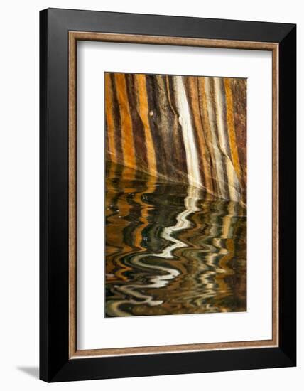 Michigan. Mineral Seep Wall Detail Along Shore of Lake Superior, Pictured Rocks National Lakeshore-Judith Zimmerman-Framed Photographic Print